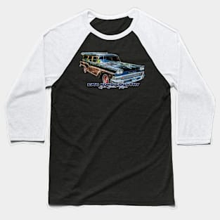 1958 Ford Country Squire Station Wagon Baseball T-Shirt